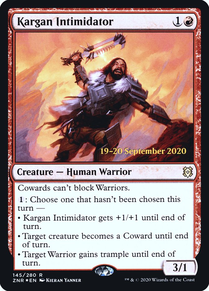 Kargan Intimidator [Zendikar Rising Prerelease Promos] - The Mythic Store | 24h Order Processing