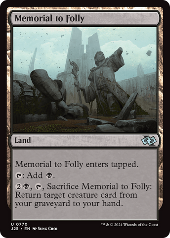 Memorial to Folly [Foundations Jumpstart] - The Mythic Store | 24h Order Processing