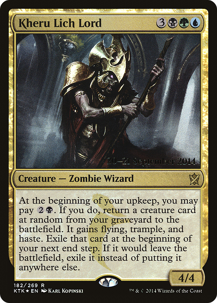 Kheru Lich Lord [Khans of Tarkir Prerelease Promos] - The Mythic Store | 24h Order Processing