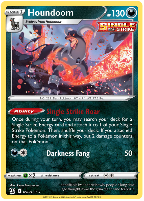 Houndoom (096/163) (Theme Deck Exclusive) [Sword & Shield: Battle Styles] - The Mythic Store | 24h Order Processing