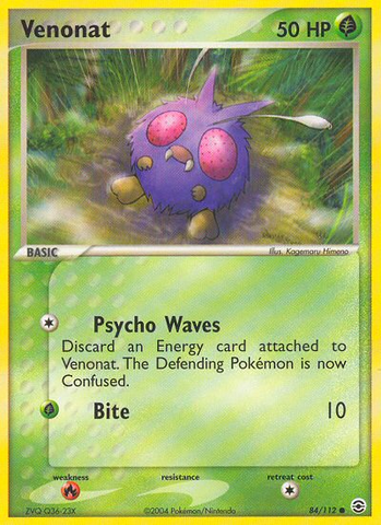 Venonat (84/112) [EX: FireRed & LeafGreen] - The Mythic Store | 24h Order Processing