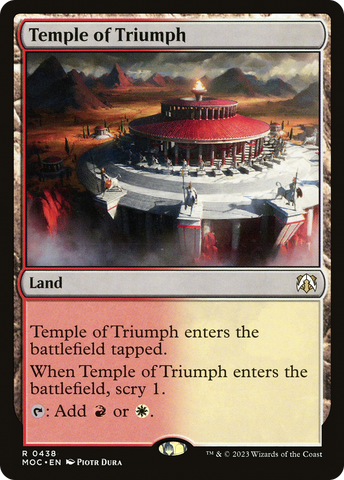 Temple of Triumph [March of the Machine Commander] - The Mythic Store | 24h Order Processing