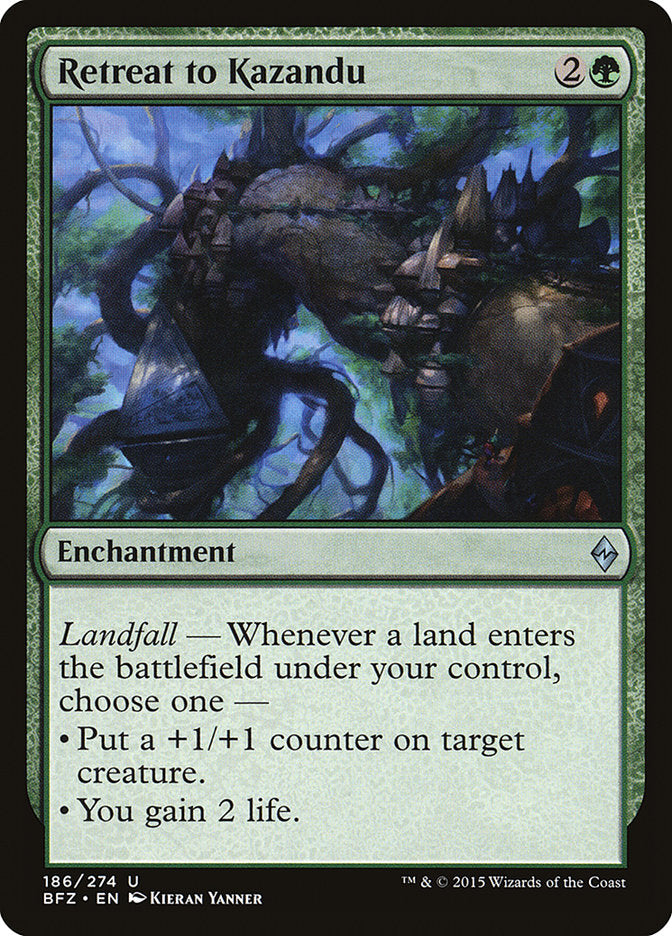 Retreat to Kazandu [Battle for Zendikar] - The Mythic Store | 24h Order Processing