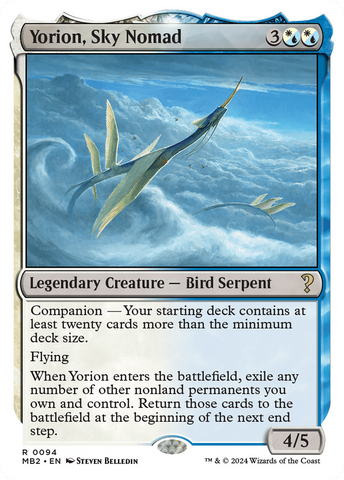 Yorion, Sky Nomad (White Border) [Mystery Booster 2] - The Mythic Store | 24h Order Processing