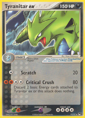 Tyranitar ex (17/17) [POP Series 1] - The Mythic Store | 24h Order Processing