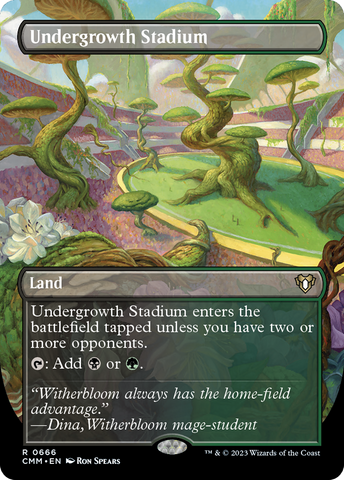 Undergrowth Stadium (Borderless Alternate Art) [Commander Masters] - The Mythic Store | 24h Order Processing