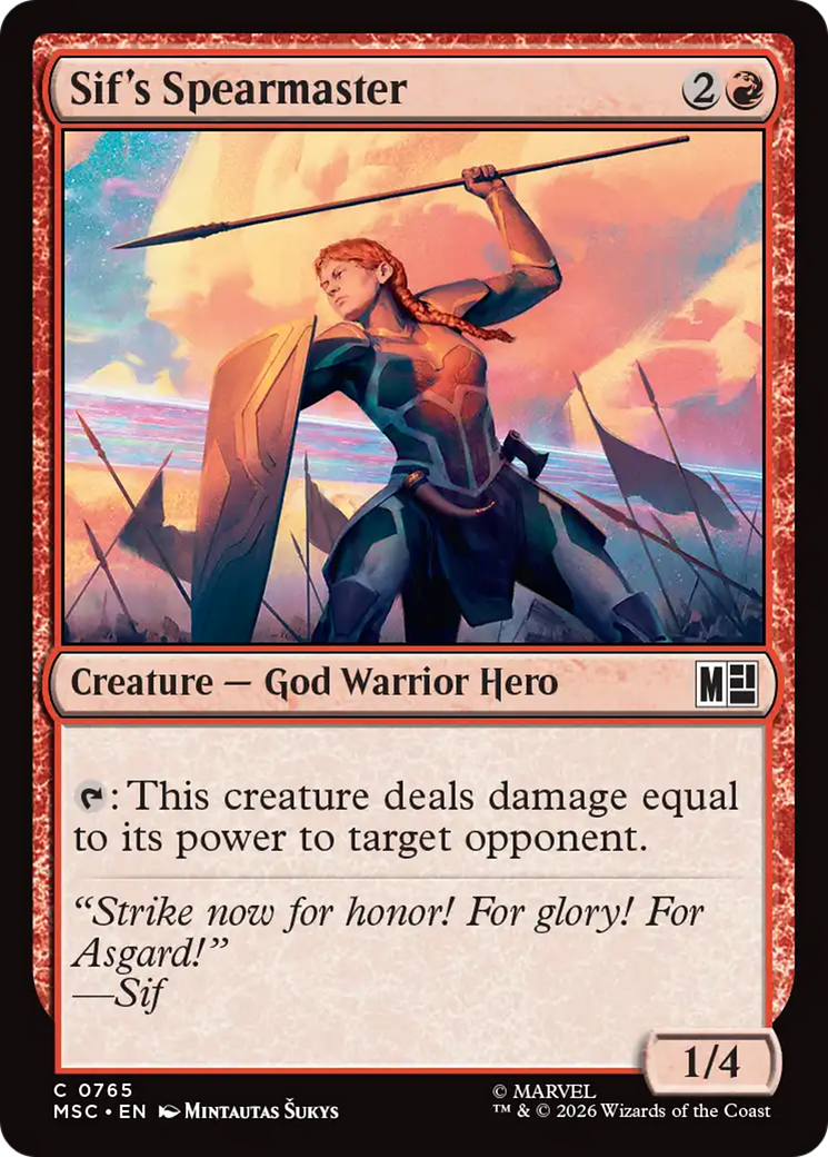 Sif's Spearmaster [Marvel Super Heroes Commander] - The Mythic Store | 24h Order Processing
