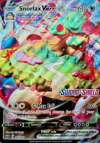 Snorlax VMAX (142/202) (Jumbo Card) [Sword & Shield: Base Set] - The Mythic Store | 24h Order Processing
