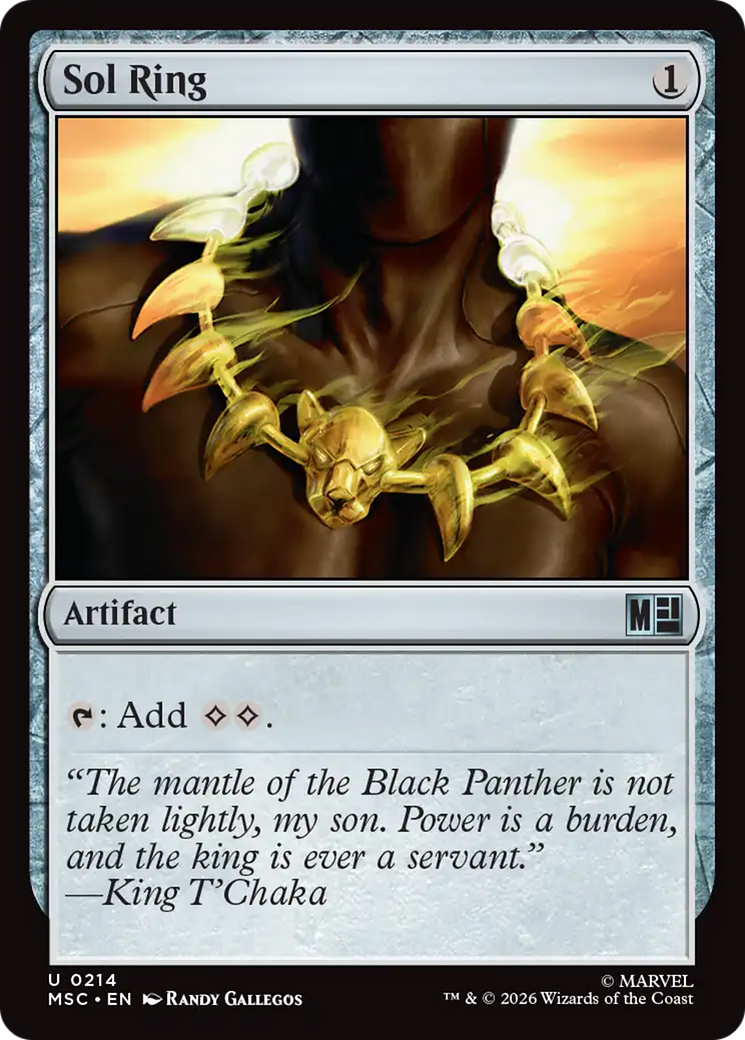 Sol Ring (0214) (Surge Foil) [Marvel Super Heroes Commander] - The Mythic Store | 24h Order Processing