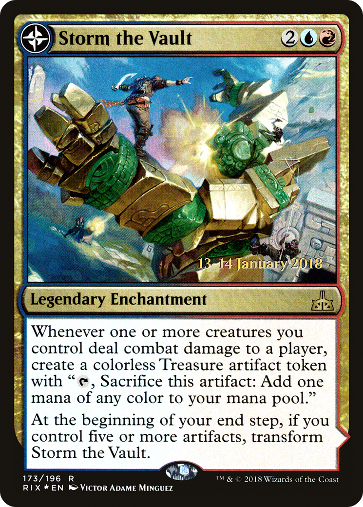Storm the Vault // Vault of Catlacan [Rivals of Ixalan Prerelease Promos] - The Mythic Store | 24h Order Processing