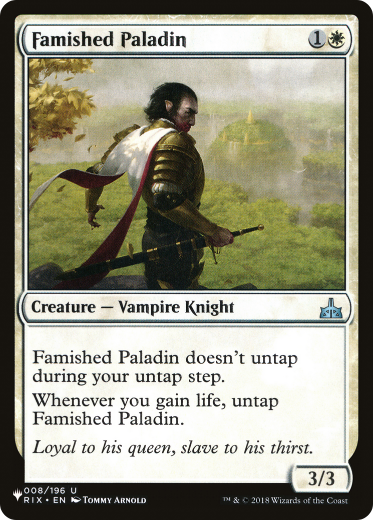 Famished Paladin [The List] - The Mythic Store | 24h Order Processing