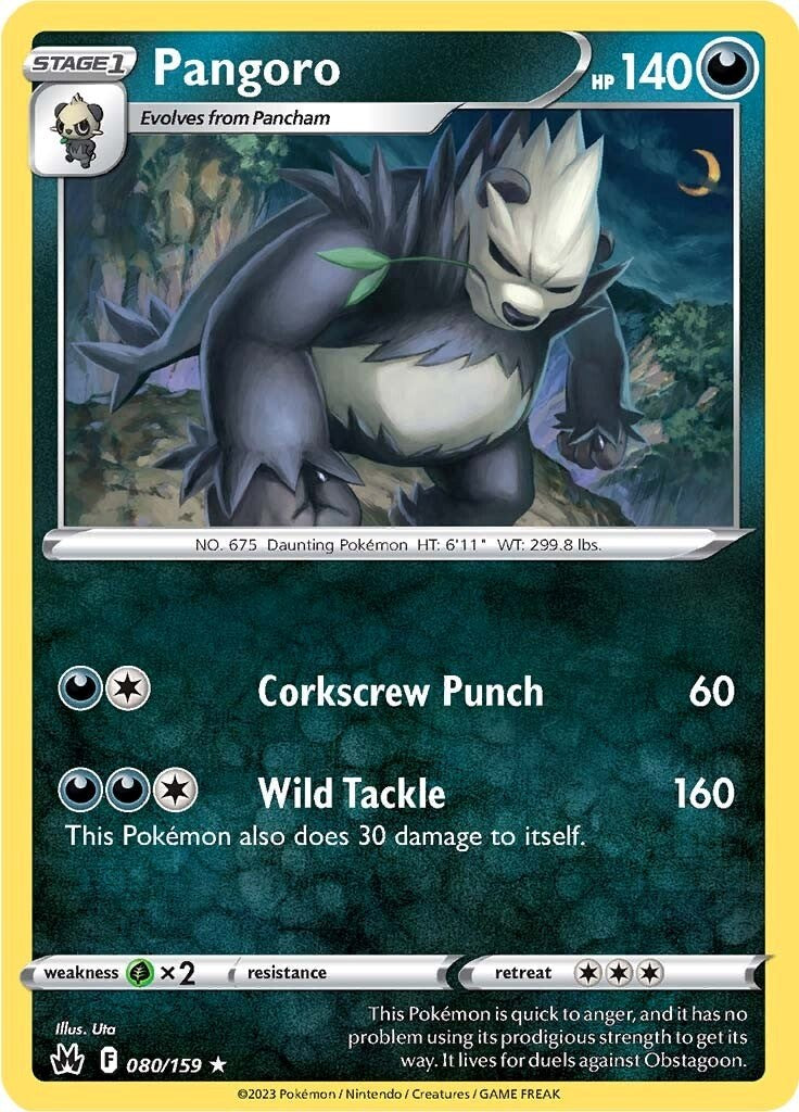 Pangoro (080/159) [Sword & Shield: Crown Zenith] - The Mythic Store | 24h Order Processing