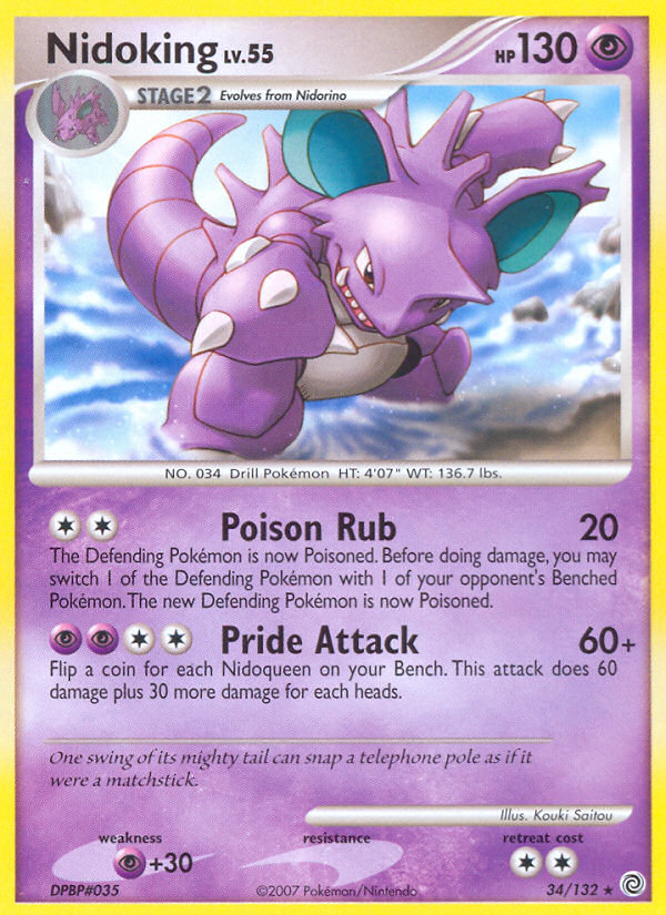Nidoking (34/132) [Diamond & Pearl: Secret Wonders] - The Mythic Store | 24h Order Processing
