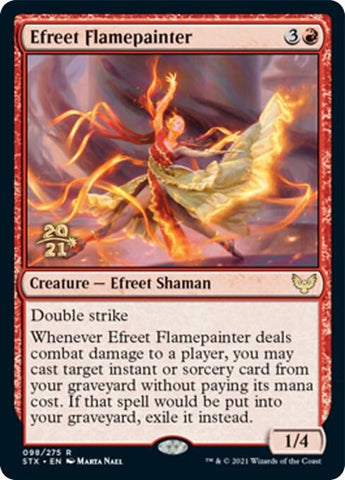 Efreet Flamepainter [Strixhaven: School of Mages Prerelease Promos] - The Mythic Store | 24h Order Processing