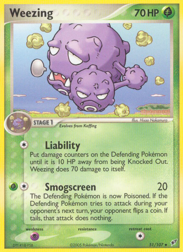 Weezing (51/107) [EX: Deoxys] - The Mythic Store | 24h Order Processing