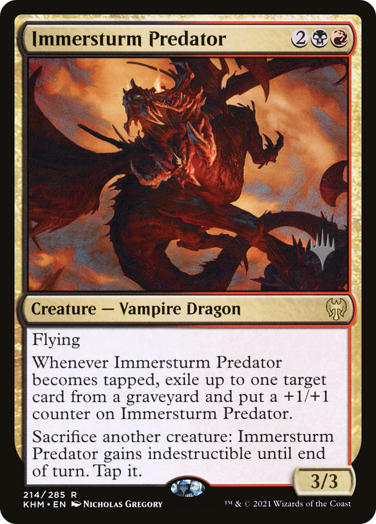 Immersturm Predator (Promo Pack) [Kaldheim Promos] - The Mythic Store | 24h Order Processing