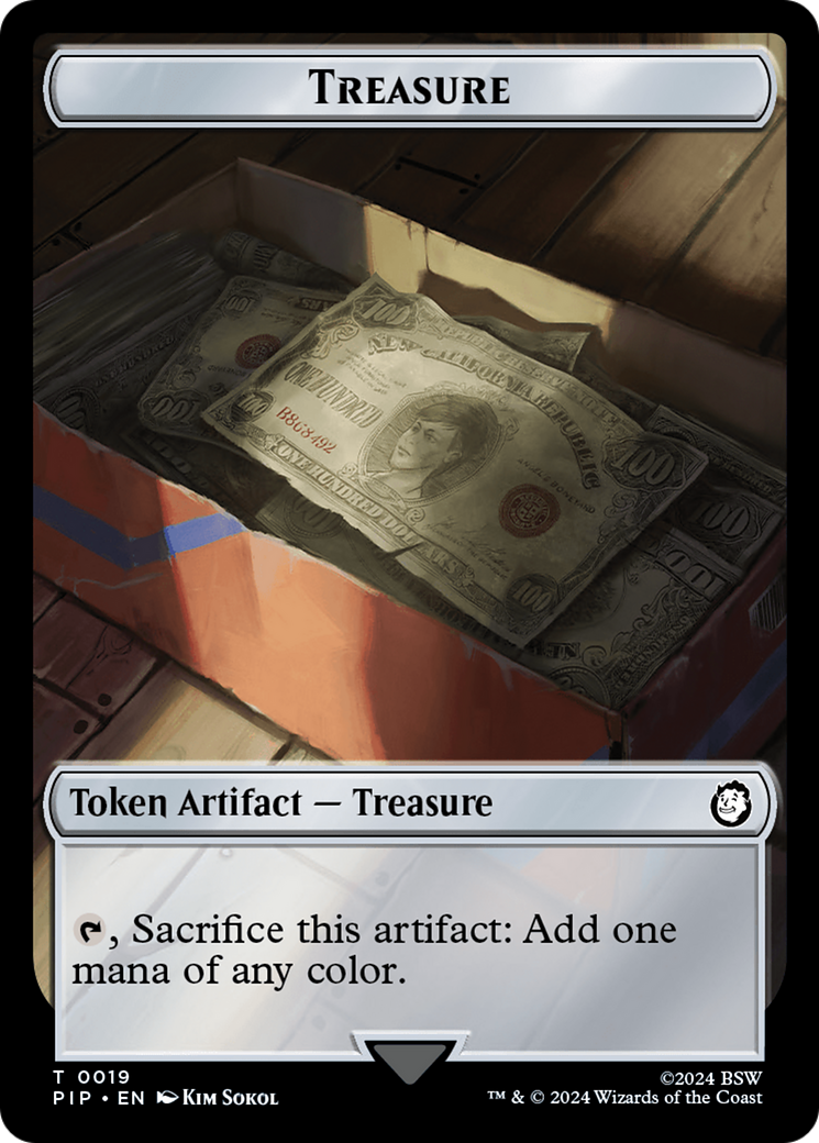 Treasure (0019) // Soldier (0004) Double-Sided Token [Fallout Tokens] - The Mythic Store | 24h Order Processing