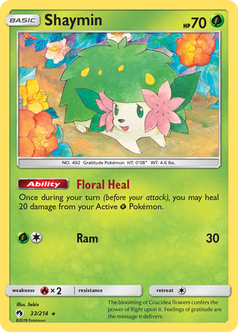 Shaymin (33/214) [Sun & Moon: Lost Thunder] - The Mythic Store | 24h Order Processing