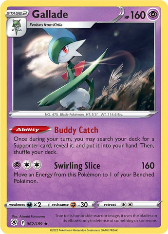 Gallade (062/189) [Sword & Shield: Astral Radiance] - The Mythic Store | 24h Order Processing