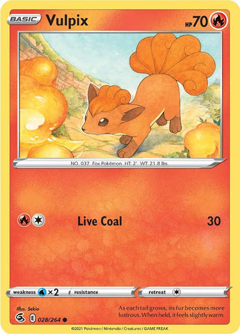 Vulpix (028/264) [Sword & Shield: Fusion Strike] - The Mythic Store | 24h Order Processing