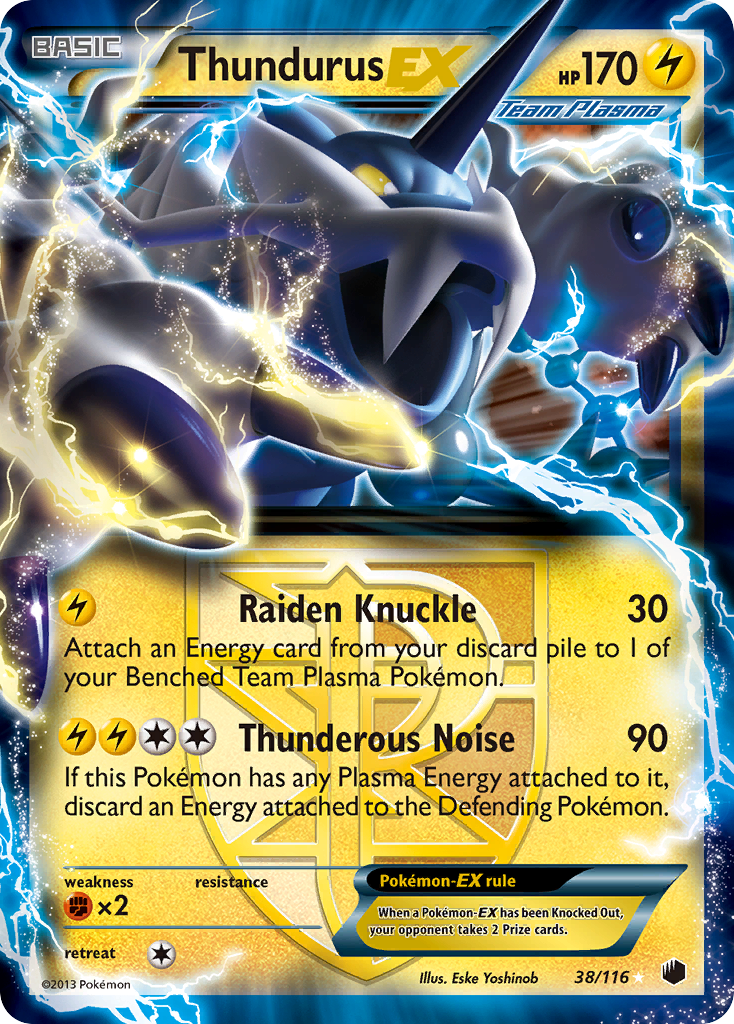 Thundurus EX (38/116) [Black & White: Plasma Freeze] - The Mythic Store | 24h Order Processing