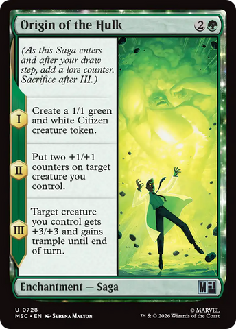 Origin of the Hulk [Marvel Super Heroes Commander] - The Mythic Store | 24h Order Processing