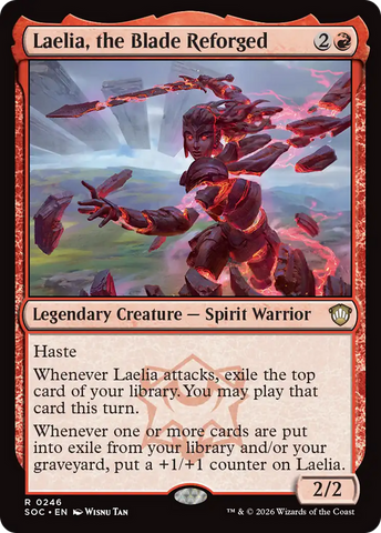Laelia, the Blade Reforged [Secrets of Strixhaven Commander] - The Mythic Store | 24h Order Processing