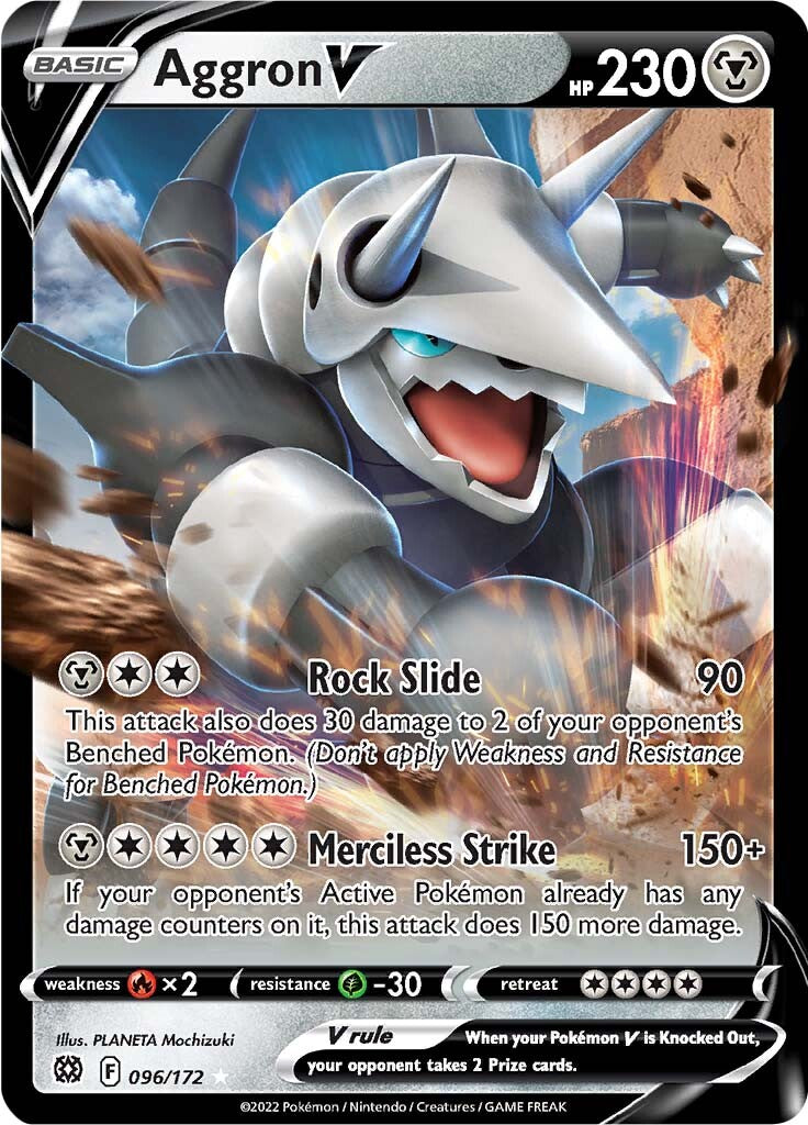 Aggron V (096/172) [Sword & Shield: Brilliant Stars] - The Mythic Store | 24h Order Processing