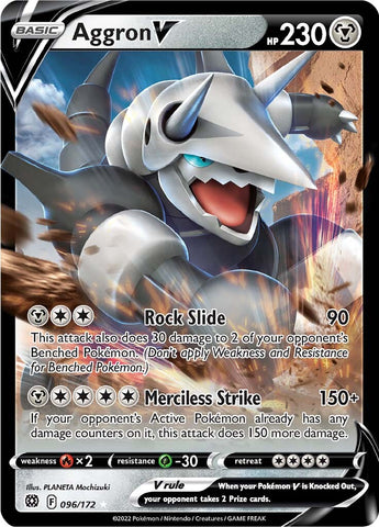Aggron V (096/172) [Sword & Shield: Brilliant Stars] - The Mythic Store | 24h Order Processing