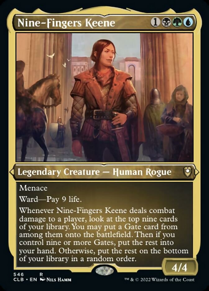 Nine-Fingers Keene (Foil Etched) [Commander Legends: Battle for Baldur's Gate] - The Mythic Store | 24h Order Processing