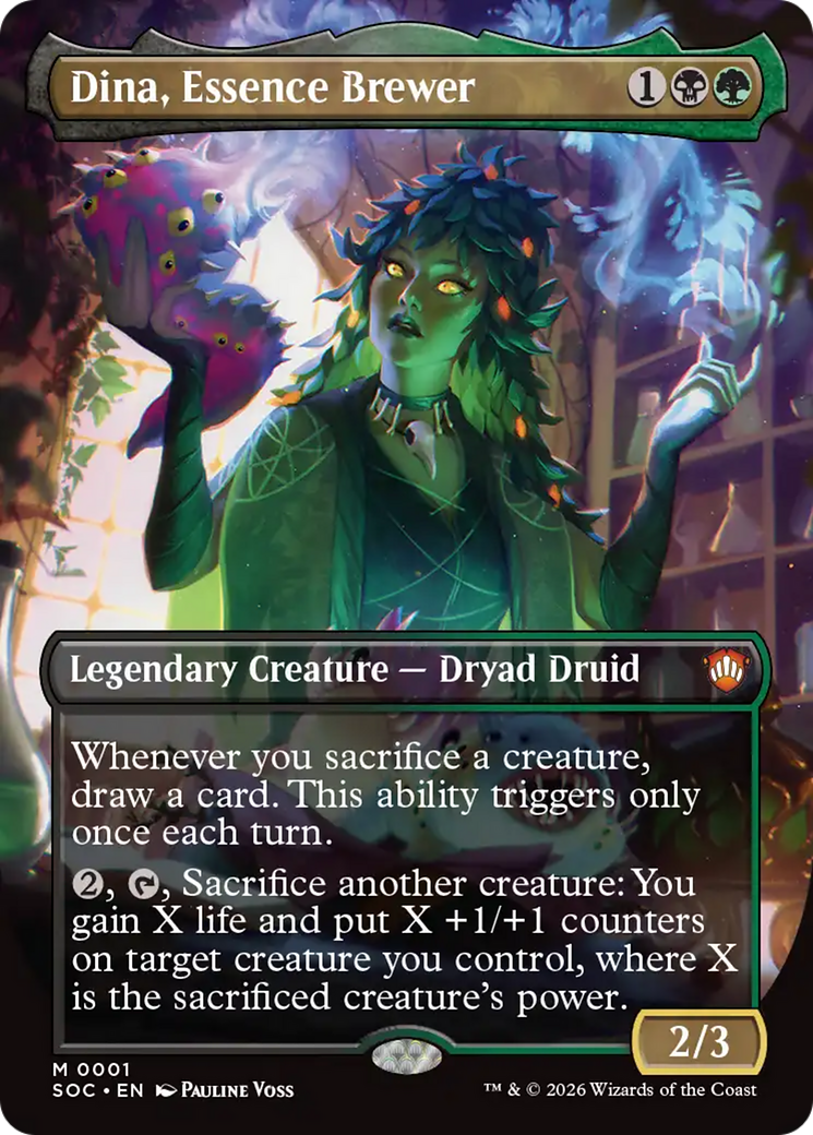 Dina, Essence Brewer (Borderless) [Secrets of Strixhaven Commander] - The Mythic Store | 24h Order Processing