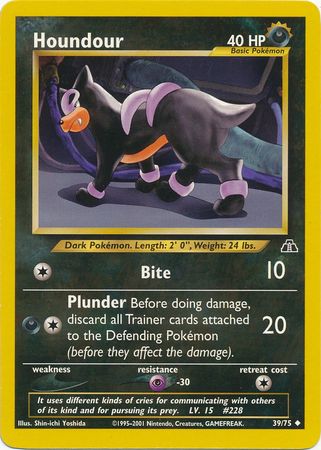 Houndour (39/75) [Neo Discovery Unlimited] - The Mythic Store | 24h Order Processing