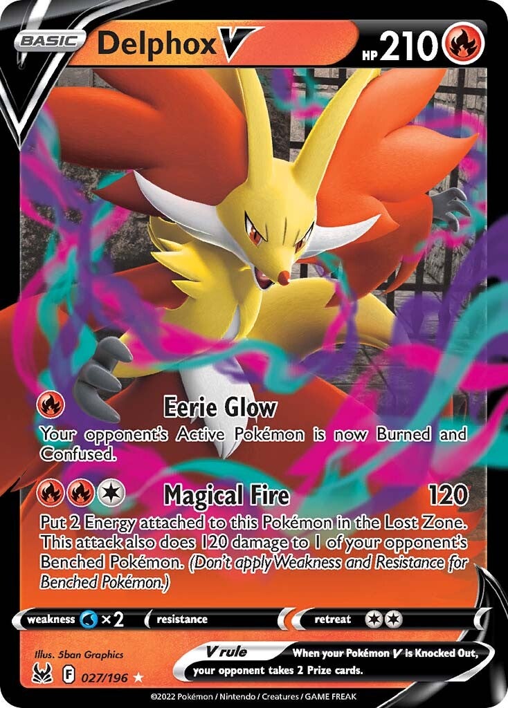 Delphox V (027/196) [Sword & Shield: Lost Origin] - The Mythic Store | 24h Order Processing