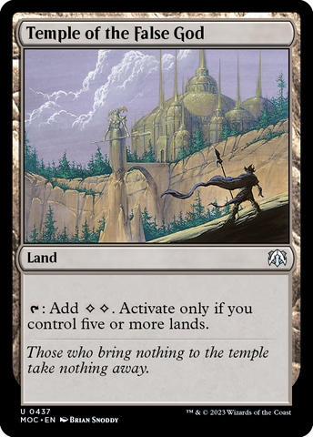 Temple of the False God [March of the Machine Commander] - The Mythic Store | 24h Order Processing