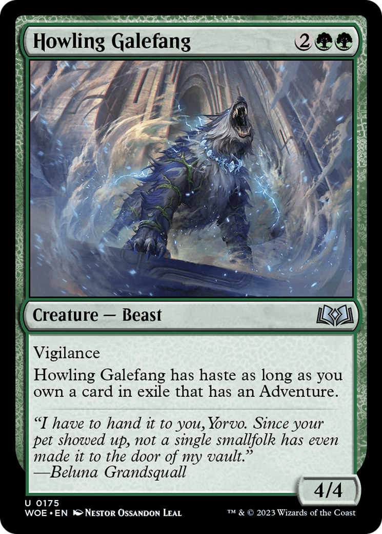 Howling Galefang [Wilds of Eldraine] - The Mythic Store | 24h Order Processing