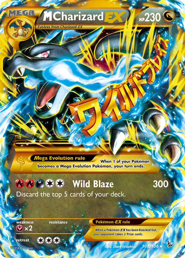 M Charizard EX (108/106) [XY: Flashfire] - The Mythic Store | 24h Order Processing