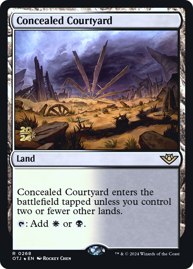 Concealed Courtyard (OTJ) [Outlaws of Thunder Junction Prerelease Promos] - The Mythic Store | 24h Order Processing