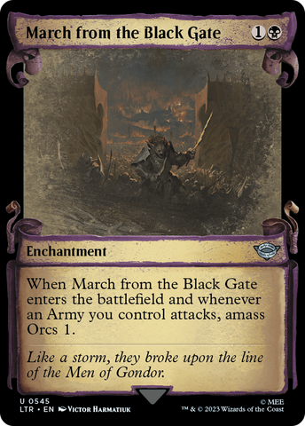 March from the Black Gate [The Lord of the Rings: Tales of Middle-Earth Showcase Scrolls] - The Mythic Store | 24h Order Processing