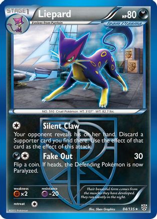 Liepard (84/135) [Black & White: Plasma Storm] - The Mythic Store | 24h Order Processing