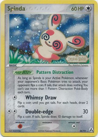 Spinda (26/92) (Stamped) [EX: Legend Maker] - The Mythic Store | 24h Order Processing