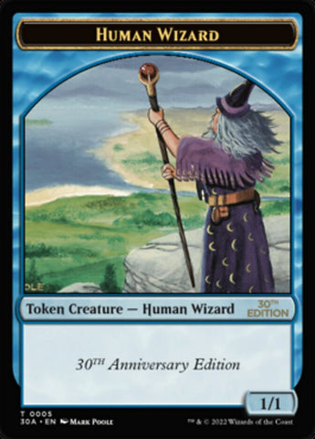 Human Wizard Token [30th Anniversary Tokens] - The Mythic Store | 24h Order Processing