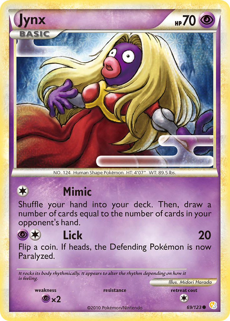 Jynx (69/123) [HeartGold & SoulSilver: Base Set] - The Mythic Store | 24h Order Processing