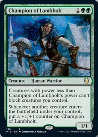 Champion of Lambholt [Innistrad: Midnight Hunt Commander] - The Mythic Store | 24h Order Processing