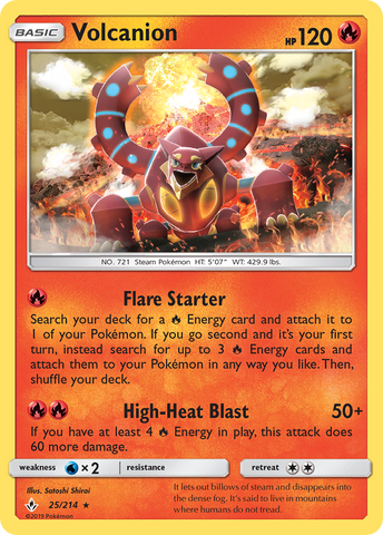 Volcanion (25/214) [Sun & Moon: Unbroken Bonds] - The Mythic Store | 24h Order Processing
