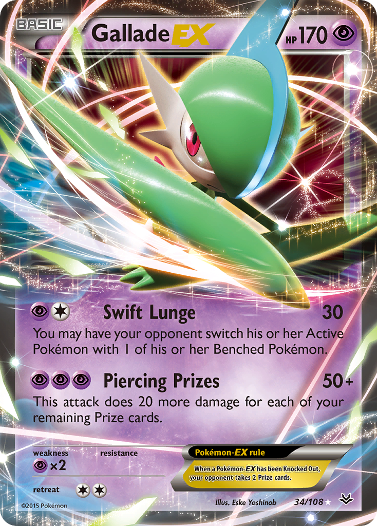 Gallade EX (34/108) [XY: Roaring Skies] - The Mythic Store | 24h Order Processing