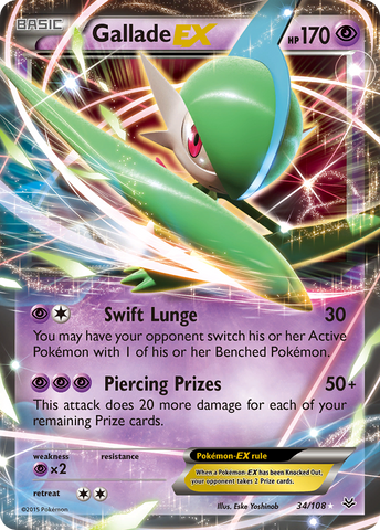 Gallade EX (34/108) [XY: Roaring Skies] - The Mythic Store | 24h Order Processing