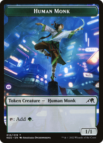 Human Monk Token [Kamigawa: Neon Dynasty Tokens] - The Mythic Store | 24h Order Processing