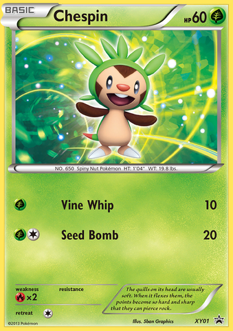 Chespin (XY01) [XY: Black Star Promos] - The Mythic Store | 24h Order Processing