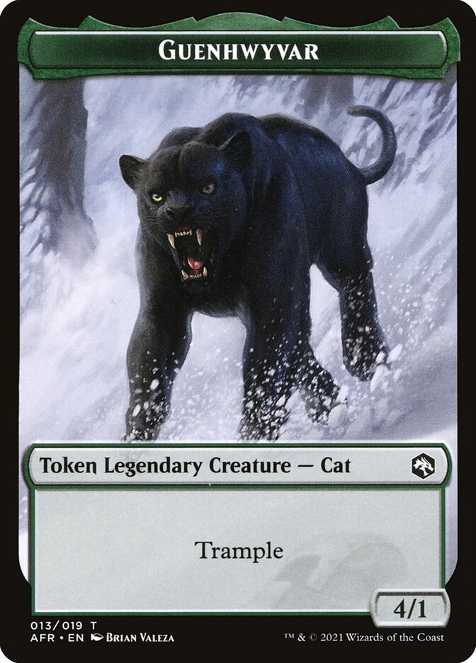 Devil // Guenhwyvar Double-Sided Token [Dungeons & Dragons: Adventures in the Forgotten Realms Tokens] - The Mythic Store | 24h Order Processing