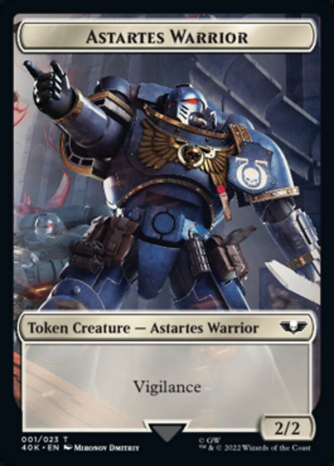 Astartes Warrior // Cherubael Double-Sided Token (Surge Foil) [Warhammer 40,000 Tokens] - The Mythic Store | 24h Order Processing